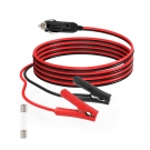 ELFCULB Alligator Clips to Male Cigarette Lighter, 14AWG Battery Clamps to Male 12V Cigarette Plug for Boat Cars UTV(5FT)