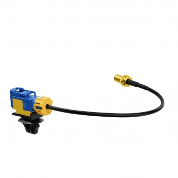 Waterproof Fakra C Blue Female to SMA Bulkhead Female 20CM LMR100 Cable