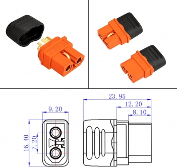 ELFCULB 10AWG 50FT Solar to XT60i Cable Solar Connector to XT60i Adapter Cable for Portable Power Station