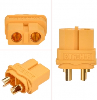ELFCULB XT60 Connectors 12 Pairs XT60 Male Female Bullet Connectors Power Plugs with Sheath for RC Battery Solar Portable Power Power Station