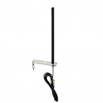 Dual Band 2.4GHz 5.8GHz WiFi Antenna with L-Bracket Wall Mount, High Gain Omni-Directional Antenna, 10ft (3m) Extension Cable, RP-SMA Male Connector for Wireless Router, Security Camera, WiFi Card