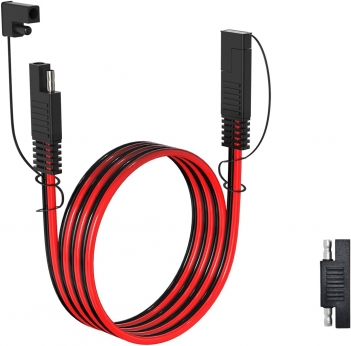 ELFCULB 10AWG 6FT SAE Extension Cable Quick Disconnect Wire Harness with SAE Connector for Automotive RV Battery Solar Panel