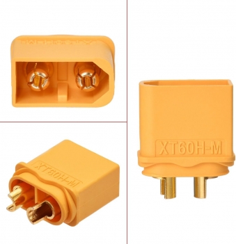 ELFCULB XT60 Connector,XT60H Plug Male with Sheath Housing for RC Battery Amass Connector Device Replace (6Pcs)