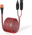 ELFCULB 12AWG 10FT Solar to XT60i Cable 2 10 25 35 50 75 100FT Solar Connector to XT60i Adapter Cable for Portable Power Station (10FT)