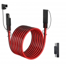 ELFCULB 10AWG 20FT SAE Extension Cable 3/6/10/20/35/50FT Quick Disconnect Wire Harness with SAE Connector for Automotive RV Battery Solar Panel