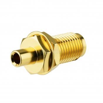 Superbat SMA Female Bulkhead Solder RF Connector for Semi-rigid 0.086" Cable RG405