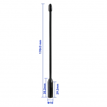 915MHz Flexible Whip Antenna, SMA Male, 1dBi Gain, 50 Ohm Vertical Omnidirectional for LoRA Meshtastic Network Wireless RF Applications