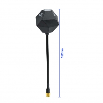 5.8GHz FPV Drone Antenna RP-SMA Male 4dBi 4900-6100MHz Omnidirectional Antenna with Flexible Cable for FPV Goggles Radio Controller VTX Video Link