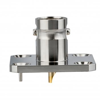 BNC Jack Female Connector Straight 4 Hole Flange Solder