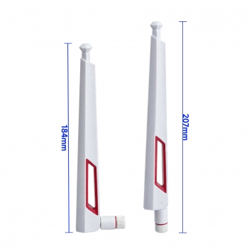 Dual Band WiFi Antenna RP-SMA Male 2.4/5.8GHz Foldable 4dBi White Tilting Rubber Duck Antenna 2400-2500/5100-5800MHz for WiFi Router Repeater AP IP Camera