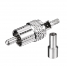 RCA Plug Male Connector  Straight Crimp for RG316